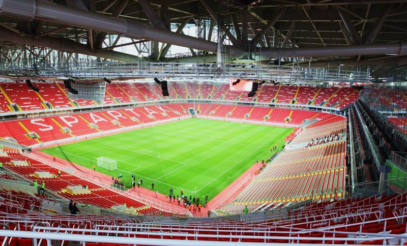 Otkritie Arena Spartak Stadium in Moscow Editorial Photography
