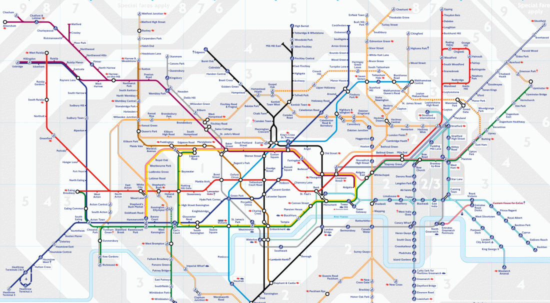 London Tube Map - The Stadium Guide